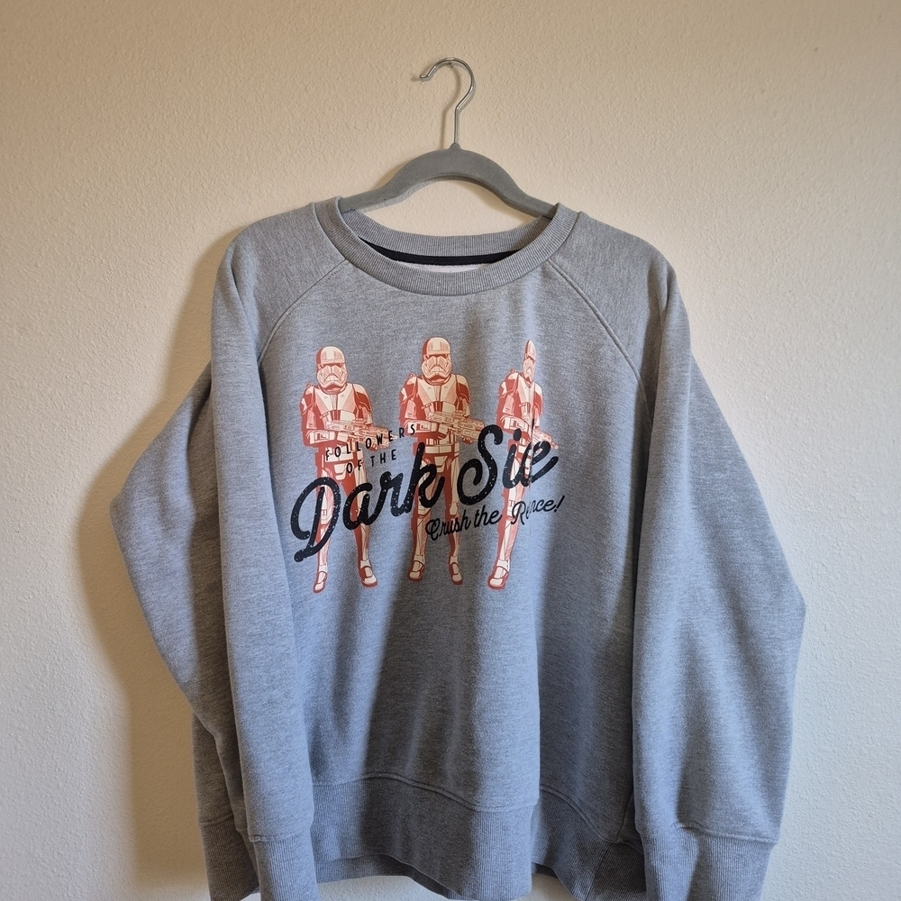 Star Wars Disney Gray and Orange Women's Sweater